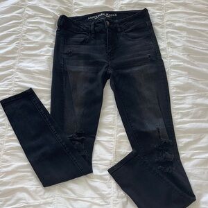 Black AEO jeggings
